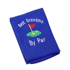JXGZSO Grandma Golf Towel Embroidered Gift Best Grandma by Par Golf Towel Golf Father Gift Grandma Golf Towel (Best Grandma by Par Golf Towel)