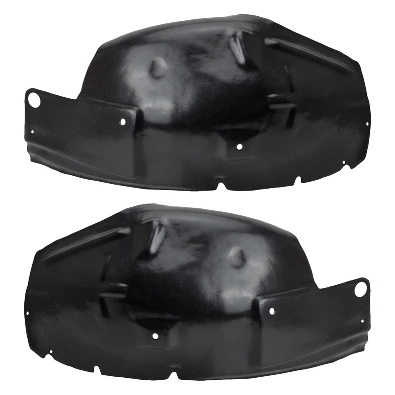 TRQ Front Inner Fender Liner Set Compatible with 2005-2009 Ford