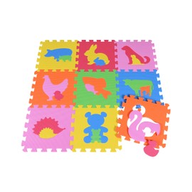 Knorrtoys 21018 Puzzle Mat "Animals" 9 Pieces 30 cm