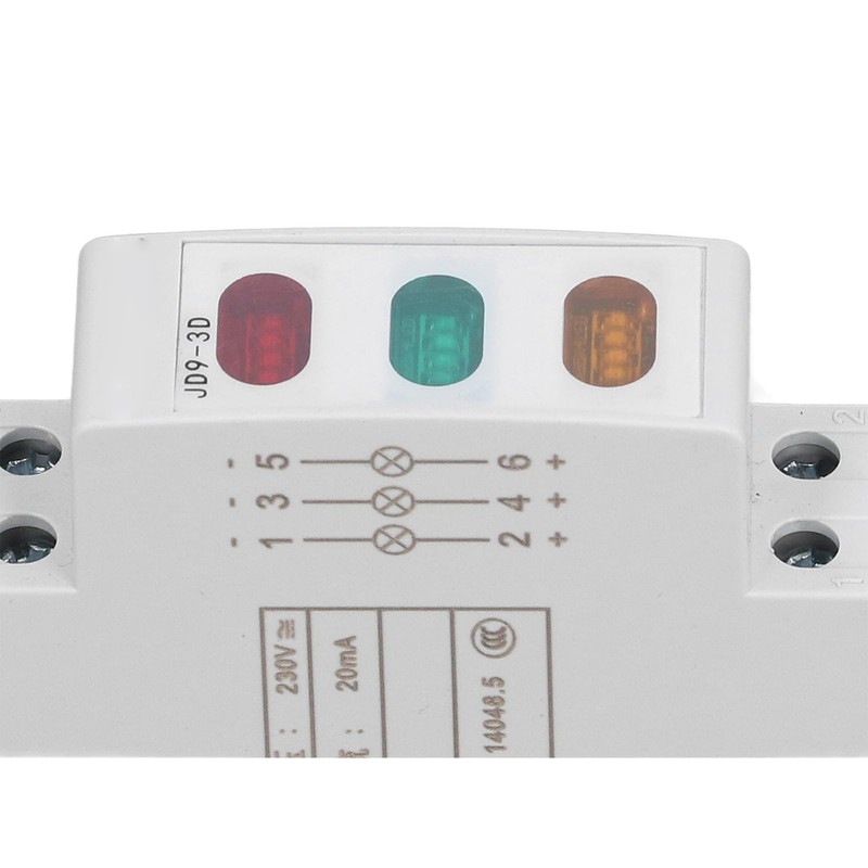 DIN Rail Indicator Light, Compact Red Yellow Green LED Indicator