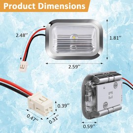 5 Packs EAGLEGGO W11462342 Refrigerator LED Light Module for Whirlpool, Kenmore Kitchenaid Jenn-Air Refrigerator Freezer Bulb Replaces AP6989197 PS16218086 W10908166 W10607479 W10843339 Fridge Light