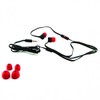 Stereo 3.5mm Flat Wired Headset Dual Earbuds Black for HTC