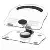 Acrylic Desk Tablet Stand, 360 Degree Rotating Adjustable Transparent Desktop