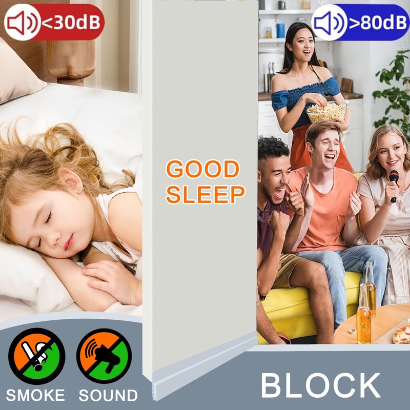 2 Pack 32 inch Door Draft Stopper Under Door Draft