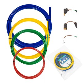 4 Pcs AC Copper Pipe Bender, 1/4in 3/8in 1/2in 5/8in Built in Copper Tube Bending Strip, Air Conditioning Pipe Bender Kit Built in Tube Bending Tool, 4m