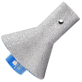 Diamond Finger Milling Bit 4/5”-2“ BRSCHNITT Diamond Beveling Chamfer Bit,for Enlarging Shaping Existing Holes of Porcelain Tile Ceramic Marble Granite Countertop