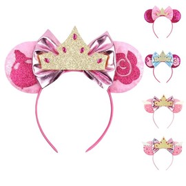 Sleeping Princess Ears - Perfect for Theme Park visits, Dress-up, Parties, and more! - Design: Sleeping Princess 2