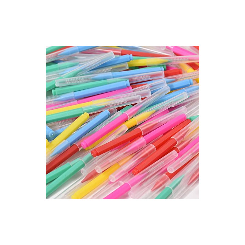Henniu 100 Piezas de cepillos interdentales, Hilo Dental, palillo de