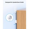 TROND Flat Outlet Extender with 6 Inch Cord for Upside