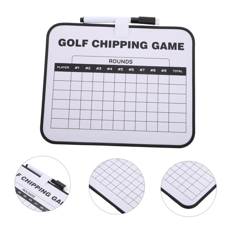 BESPORTBLE Erasable Golf Scoreboard Lightweight Plastic Scorebook Holder Double-Sided Writing