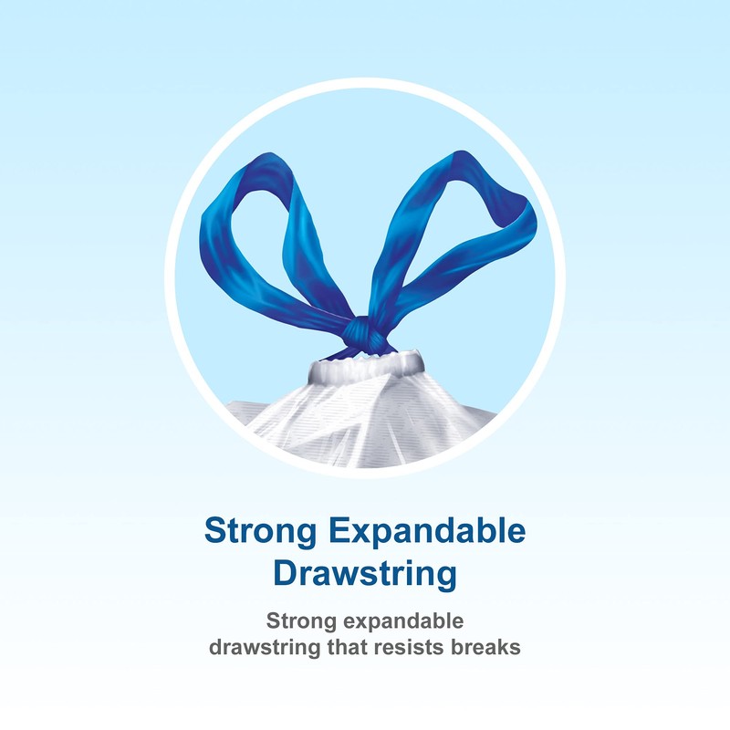 Hefty® Garbage Bags, Ultra Strong Tall 50 Litres White Kitchen,