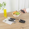 Restaurantware Adaptive Utensil Set (5-Piece Set) Black Right-Hand Stainless Steel