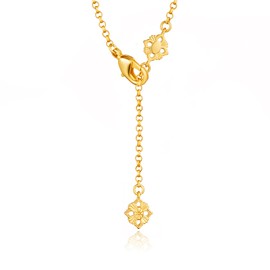 Cicy Bell 18k Gold Plated Clover Necklace for Women Lucky Four Leaf Shell Dainty Pendant Necklace Trendy Jewelry Gifts