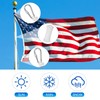 Aemygo 5/16 Inch Wire Center Flagpole Rope, 100 ft White