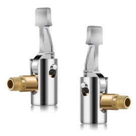 2Pcs Tire Air Chuck, Inflator Hose Adapter Tire Chuck Locking Tire Nozzle No Air Leakage Tire Inflating Hose End for Portable Tire Pump Air Compressor