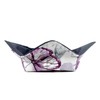 Microwavable Bowl Cozy in a Purple and Dark Gray butterfly