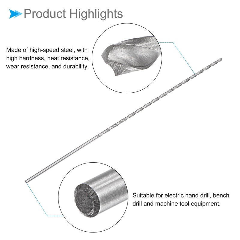 CoCud Extra Long Twist Drill Bit, 0.2 inch (4 mm)