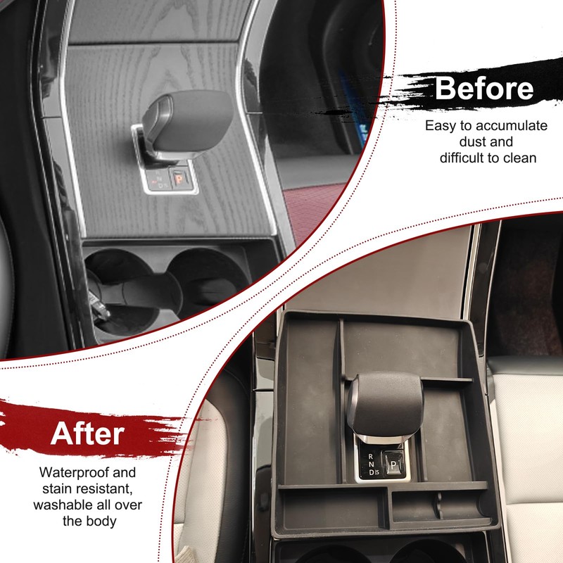 PIUGILH Gear Shift Storage Tray Compatible with Land Rover Range