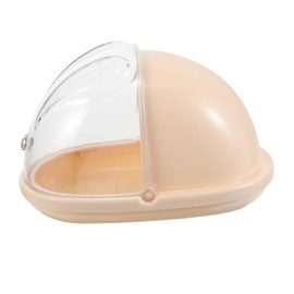 Healvian Countertop Makeup Sponge Holder Cute Rabbit Design Storage Case for Beauty Sponges Travel Friendly with Lid Multi Use Organizer for Vanity Table and Accessories