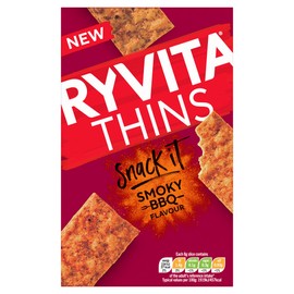 Ryvita Thins Snack It Smoky BBQ Flavour 125g
