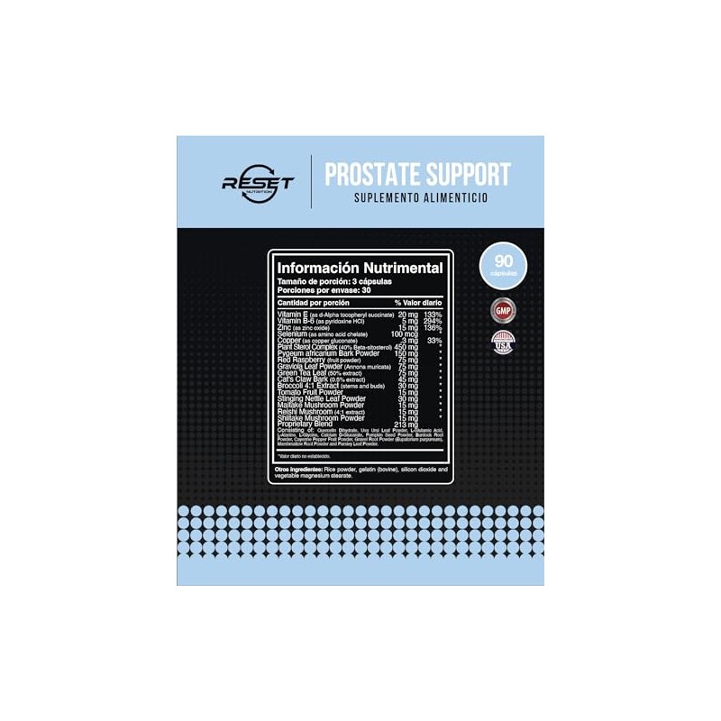 RESET NUTRITION - Prostate Support - 90 capsulas | Con