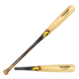 Annex Model Y7 Maple Wood Baseball Bat (Youth) (Flame Handle/Clear Coat Barrel, 28-Inch/25-Ounce)