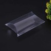 Teensery 25 Pcs Pillow Gift Boxes Clear Plastic Candy Sweet