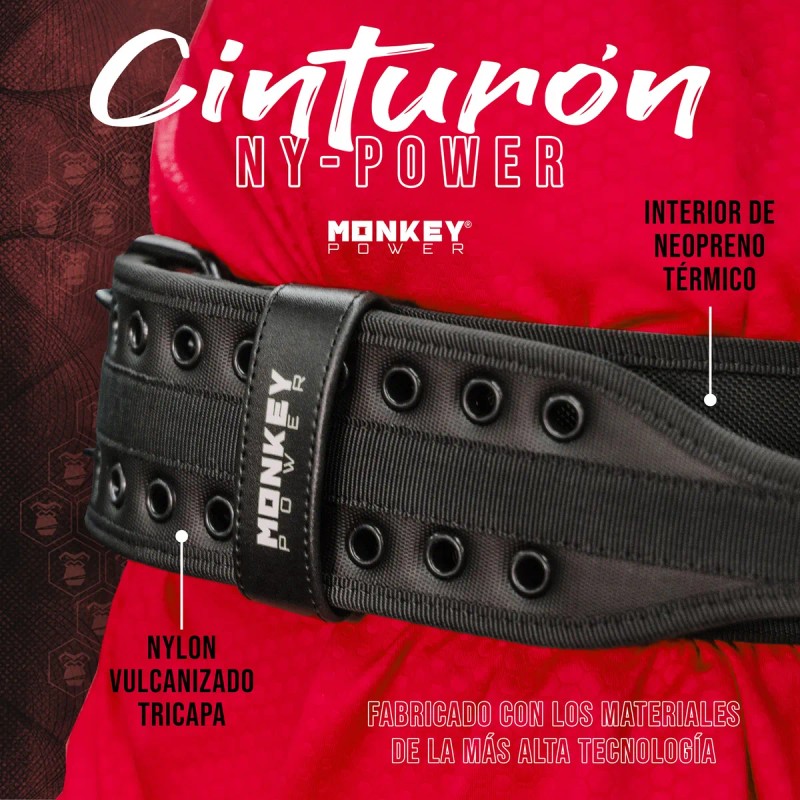Nuevo Cinturón Ny-power (interior Grafit- Arte Azul) M 70 Cm