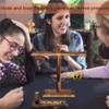 HONGECB Toss Game, Hook Ring Throwing Game, Wooden Table Top