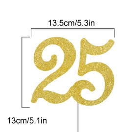 Decoración para tarta de números. 25