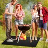 MUXHEL Fireproof Mat, 120 x 76 cm Grill Mat, Floor