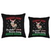 Dominick The Donkey Funny Italian Santa Christmas Xmas Throw Pillow