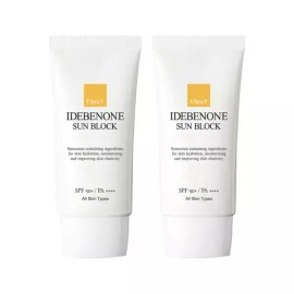 Ultra V 울트라브이 이데베논 선블럭 50mlx2개 Ultra V Idebenone Sunblock 50ml x 2