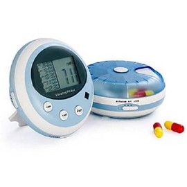 Pivotell Minitell Alarmed Pill Reminder - with up to 5 Audio and/or Vibrating Alarms per Day