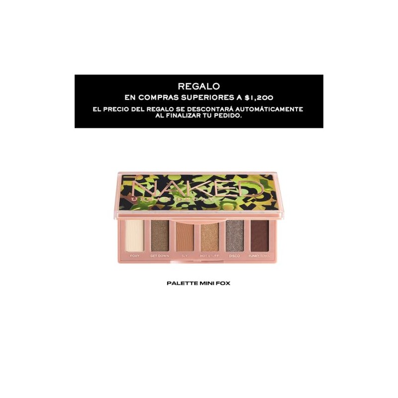 REGALO Urban Decay en Compras Superiores a $1,100, Paleta Naked