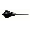Pair Set Stingray Mako Shark Emblems Car Fish Wall Badge
