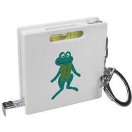 Azeeda 'Frog In His Waistcoat ' Keyring Tape Measure/Spirit Level Tool (KM00040458)