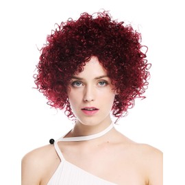 WIG ME UP - VK-11-39 Women's Wig Short Voluminous Curly Curly Curly Red Garnet Red