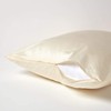 HOMESCAPES Cream Organic Cotton Euro Size Pillowcase 80 x 80