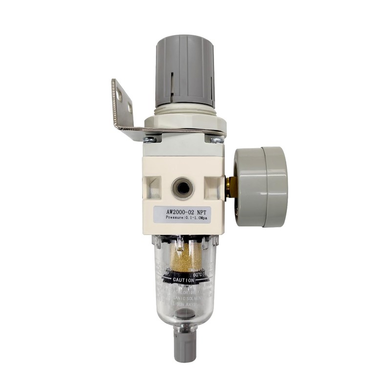 ANPTGHT 1/4" NPT Compressed Air Filter Regulator Combo Piggyback with