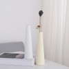22cm Ceramic Flower Vase Beige Single Flower Tall Conical Vase