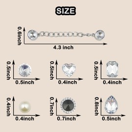 Bling Shoes Charms Crystal Luxury Shoe Accessories DIY Shoe Decoration, These Bling Shoe Charms Can Make Your Shoes Gleaming and party 28pcs