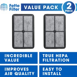 Fette Filter - FLT4010 Replacement Filter Compatible with GermGuardian Filter A for Models AC4010 & AC4020 Series and Black + Decker Model BXAP040 Air Purifiers - Pack of 2