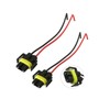 Augeny 2PCS H8 H9 H11 Female Adapter Wiring Harness Sockets