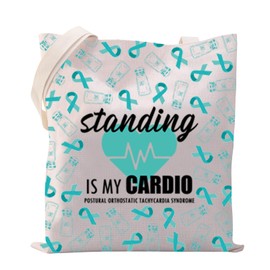 Standing is My Cardio Pots Awareness Gift Pots Syndrome Warrior Gift Pots Medical Bag Dysautonomia Makeup Bag (My Cardio 2t)