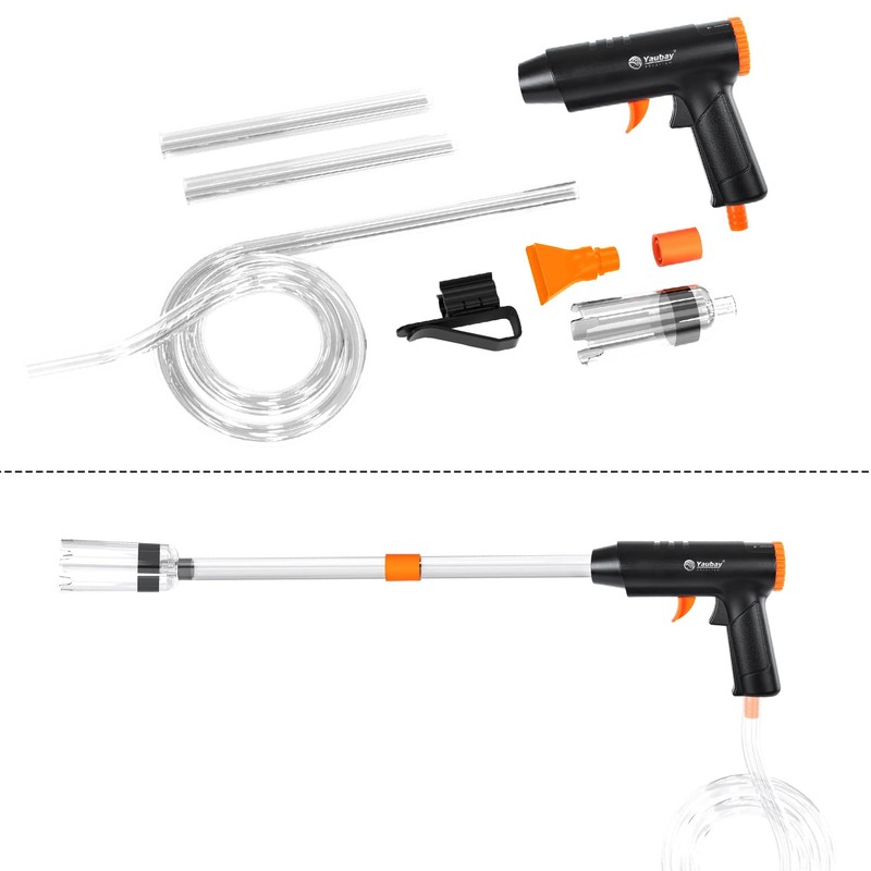 132GPH Manual Aquarium Gravel Cleaner, Fish Tank Siphon Vacuum Cleaner