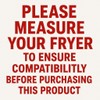 Fryer Cover Stainless Steel 65-80 Lbs Internal Size 27-7/8" L