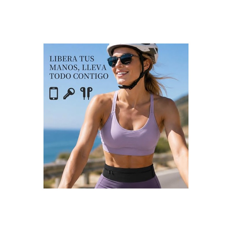 Cangurera para Correr con Botella de Agua 330ml, Cinturón de