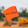 Zozen 50Pack Fluorescent Orange Marking Flags, Writable/15x4x5 Inch, Yard Flags
