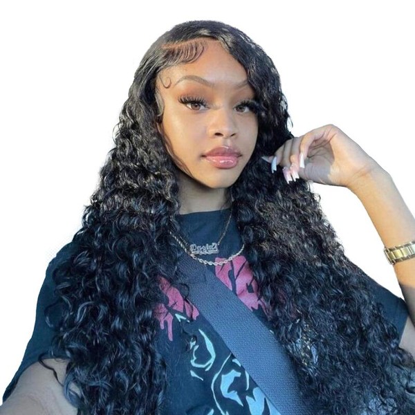 13x6 Water Wave Lace Front Wigs HD Trasparent Lace Frontal